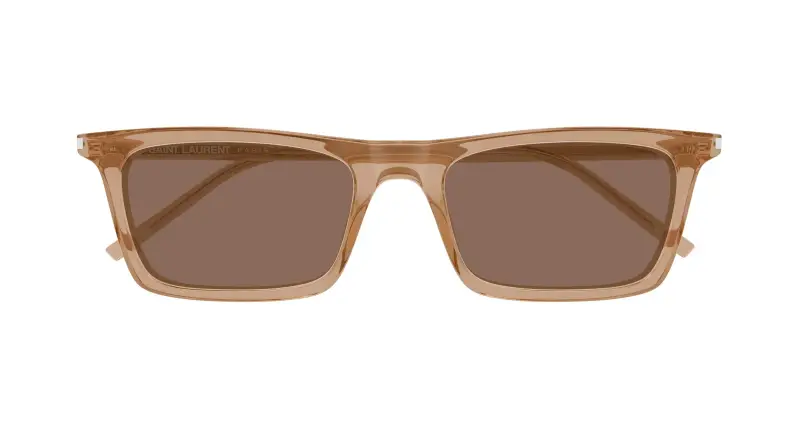 Unisex SAINT LAURENT SL 890 BETTY THIN 005 Occhiali da sole Acetato Marrone Marrone Squadrata miniatura 2