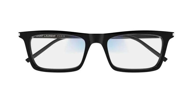 Unisex SAINT LAURENT SL 890 BETTY THIN 006 Occhiali da sole Acetato Nero Trasparente Squadrata miniatura 2