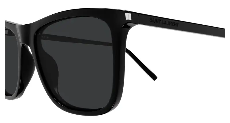 Unisex SAINT LAURENT SL 895 001 Occhiali da sole Acetato Nero Nero Squadrata miniatura 3