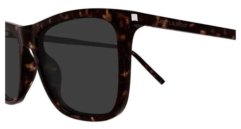 Unisex SAINT LAURENT SL 895 002 Occhiali da sole Acetato Havana Grigio Squadrata miniatura 3