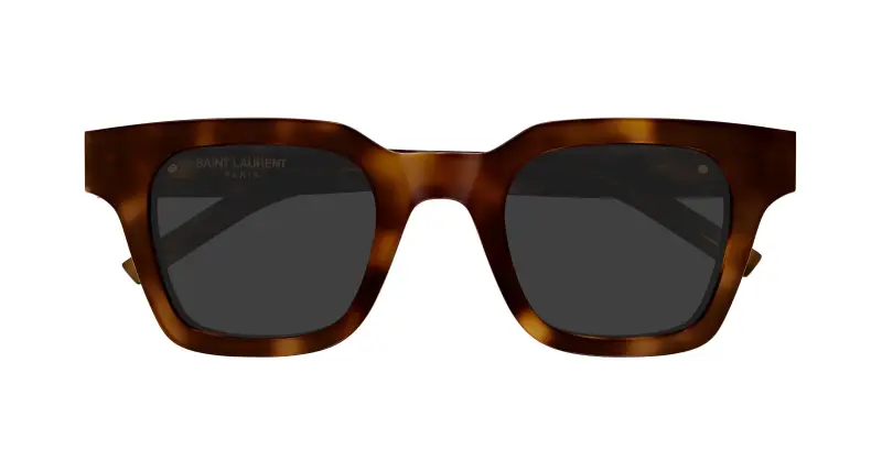 Unisex SAINT LAURENT SL M157 003 Occhiali da sole Acetato Havana Grigio Squadrata miniatura 2