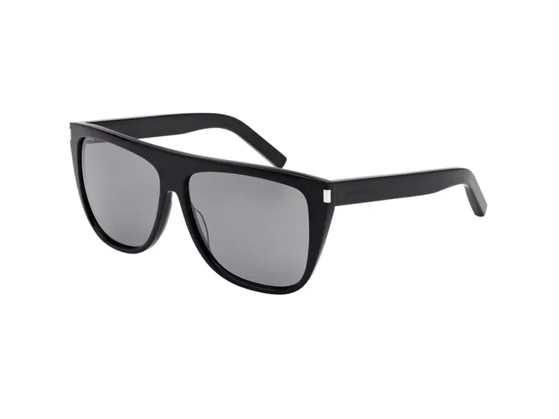 SAINT LAURENT Unisex SL 1 001 Occhiali da sole Plastica Nero  Oversize Normale
