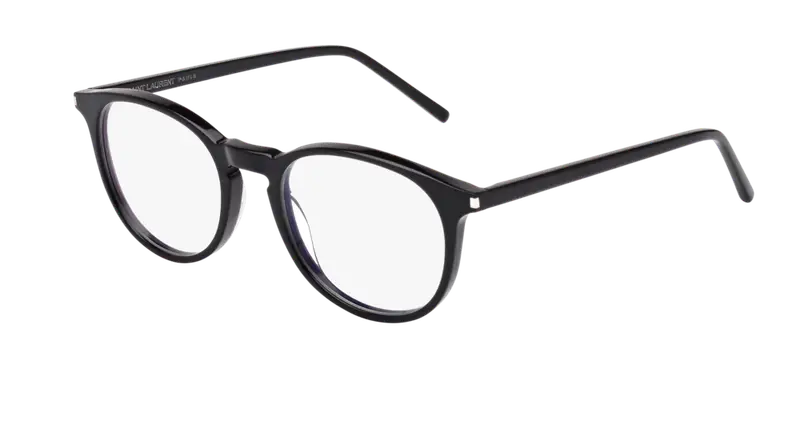 SAINT LAURENT Unisex SL 106 001 Montature da vista Acetato Nero  Rotonda
