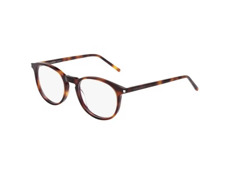 SAINT LAURENT Unisex SL 106 002 Montature da vista Acetato Havana  Rotonda