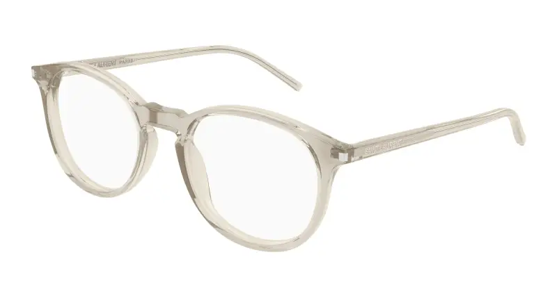 Unisex SL 106 024 Montature da vista Acetato Giallo Trasparente Rotonda