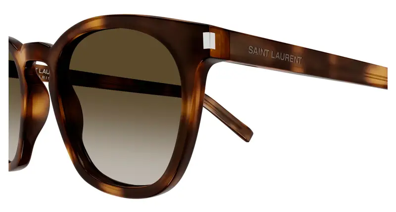 SAINT LAURENT Unisex SL 28 048 Occhiali da sole Acetato Havana Marrone Squadrata miniatura 2