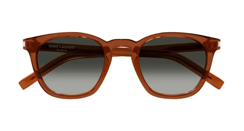 Unisex SL 28 051 Occhiali da sole Acetato Marrone Grigio Squadrata miniatura 2