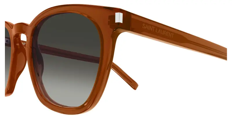 Unisex SL 28 051 Occhiali da sole Acetato Marrone Grigio Squadrata miniatura 3