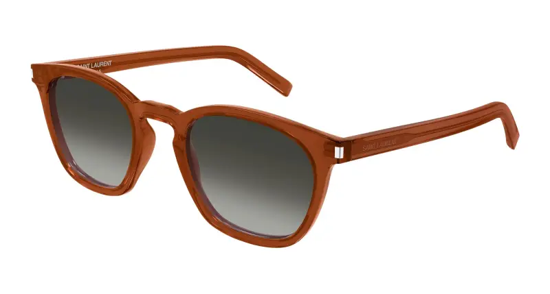 Unisex SL 28 051 Occhiali da sole Acetato Marrone Grigio Squadrata