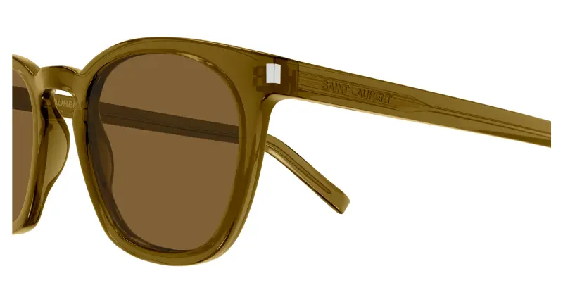 Unisex SL 28 052 Occhiali da sole Acetato Marrone Marrone Squadrata miniatura 3