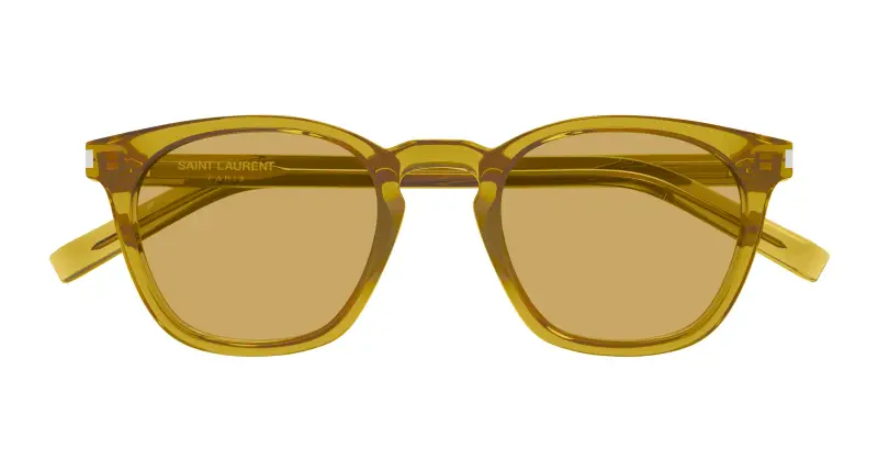 Unisex SL 28 053 Occhiali da sole Acetato Verde Marrone Squadrata miniatura 2