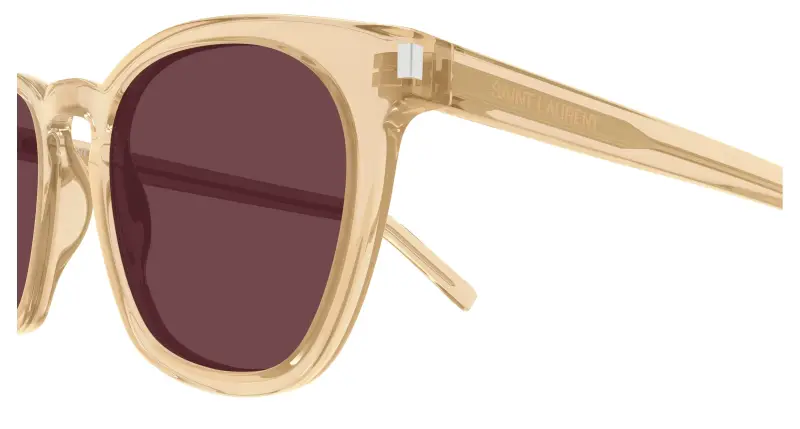 Unisex SL 28 055 Occhiali da sole Acetato Giallo Viola Squadrata miniatura 3