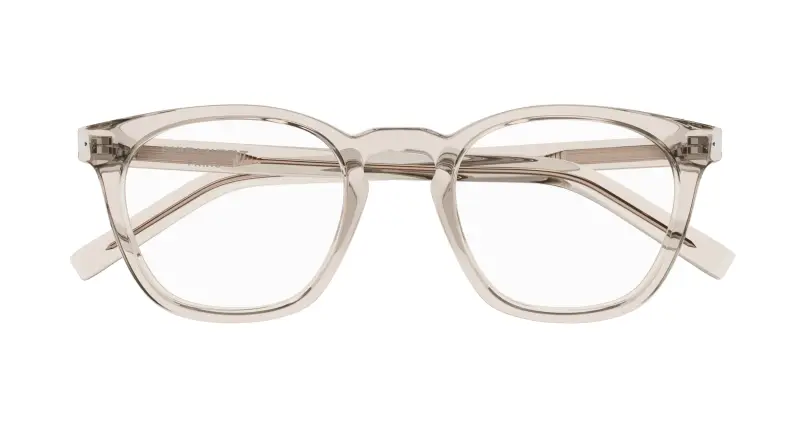 Unisex SL 28 OPT 004 Montature da vista Acetato Beige Trasparente Rotonda miniatura 2