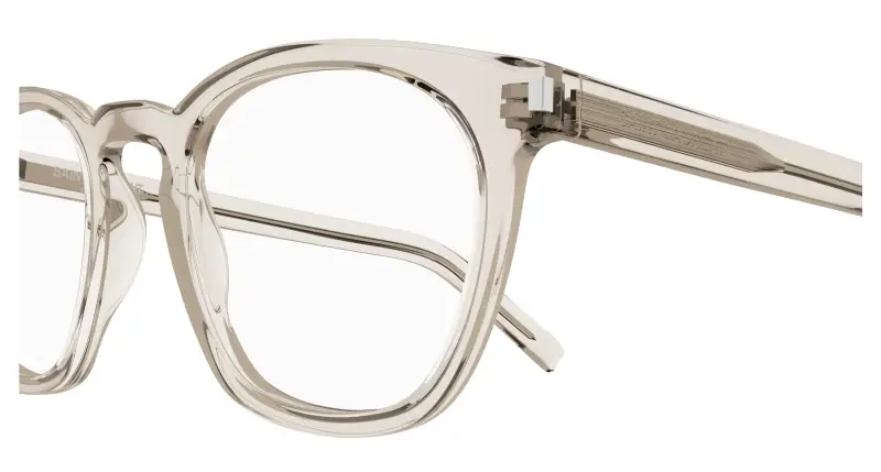Unisex SL 28 OPT 004 Montature da vista Acetato Beige Trasparente Rotonda miniatura 3