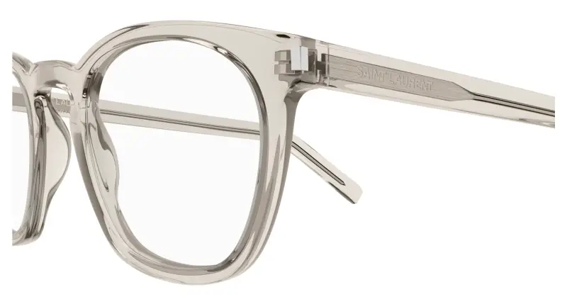 Unisex SL 28 OPT 005 Montature da vista Acetato Beige Trasparente Rotonda miniatura 3