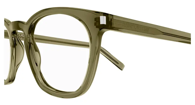 Unisex SL 28 OPT 006 Montature da vista Acetato Marrone Trasparente Rotonda miniatura 3