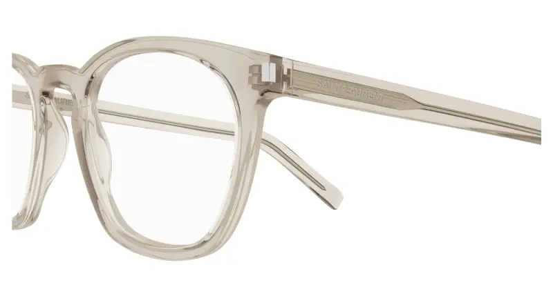 Unisex SL 28 OPT 012 Montature da vista Acetato Giallo Trasparente Rotonda miniatura 3