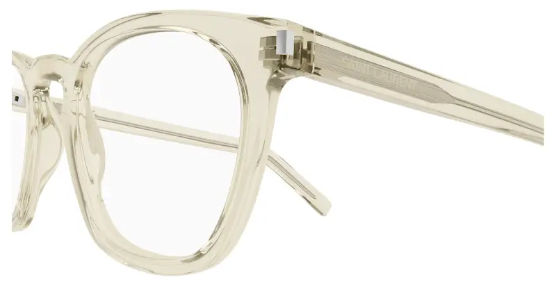 Unisex SL 28 OPT 014 Montature da vista Acetato Giallo Trasparente Rotonda miniatura 3