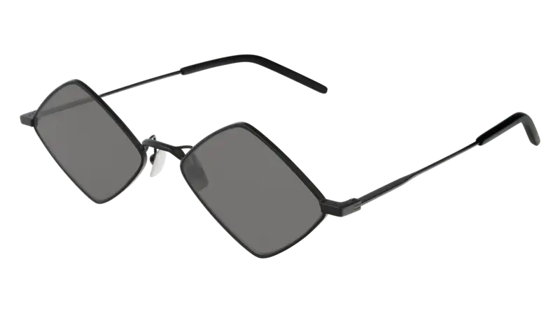 SAINT LAURENT Unisex SL 302 LISA 002 Occhiali da sole Metallo Nero Nero Geometrica Normale
