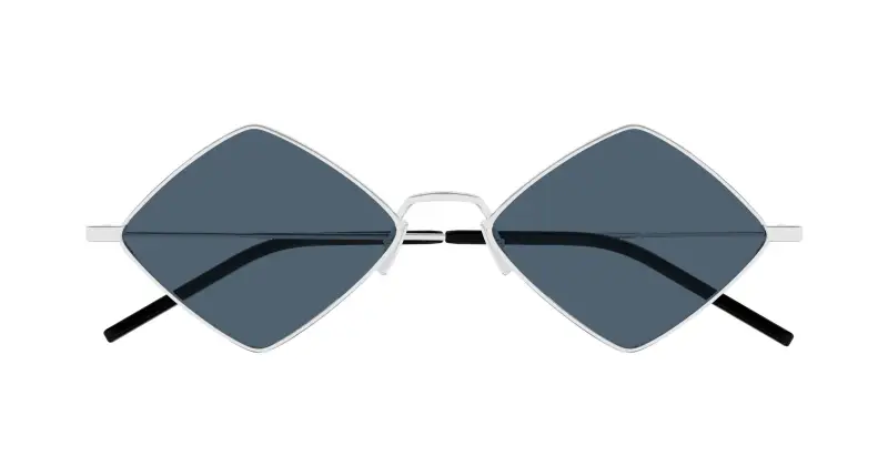 Unisex SL 302 LISA 012 Occhiali da sole Metallo Argento Blu Geometrica miniatura 2