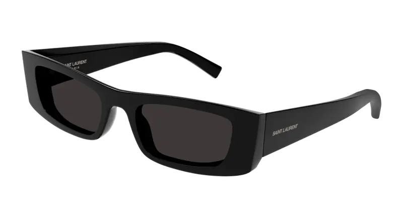 SAINT LAURENT Unisex SL 553 001 Occhiali da sole Iniettato Nero Nero Squadrata Normale