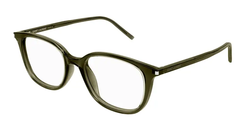Unisex SL 644/F 005 Montature da vista Acetato Verde Squadrata