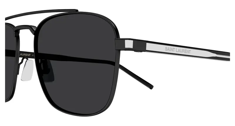 SAINT LAURENT Unisex SL 665 001 Occhiali da sole Metallo Nero Nero Pilot miniatura 2