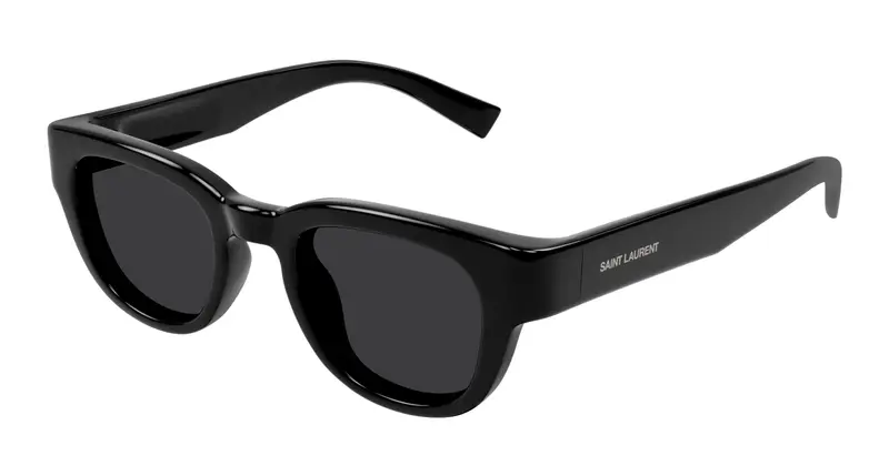 SAINT LAURENT Unisex SL 675 001 Occhiali da sole Bio-iniettato Nero Nero Rotonda