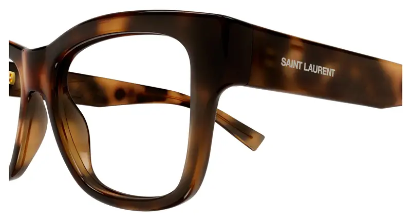 SAINT LAURENT Unisex SL 677 003 Montature da vista Acetato Havana Trasparente Squadrata miniatura 2