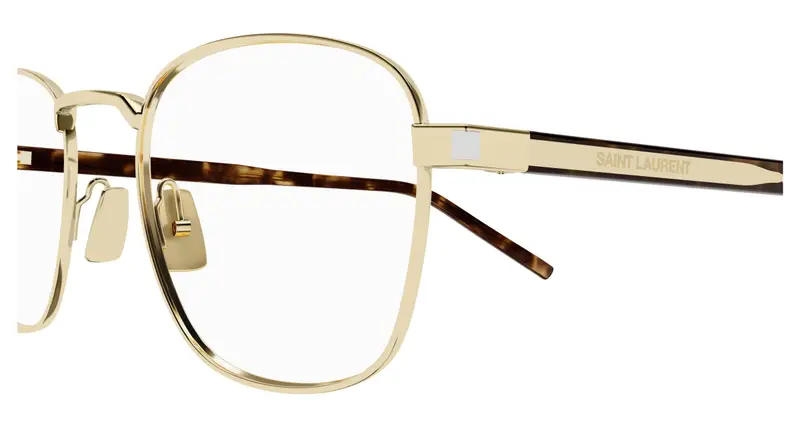 SAINT LAURENT Unisex SL 699 006 Montature da vista Metallo Oro Trasparente Rotonda miniatura 2