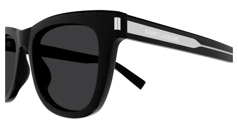 SAINT LAURENT Unisex SL 712 001 Occhiali da sole Acetato Nero Nero Cat Eye miniatura 2