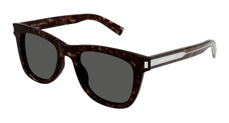 SAINT LAURENT Unisex SL 712 002 Occhiali da sole Acetato Havana Grigio Cat Eye