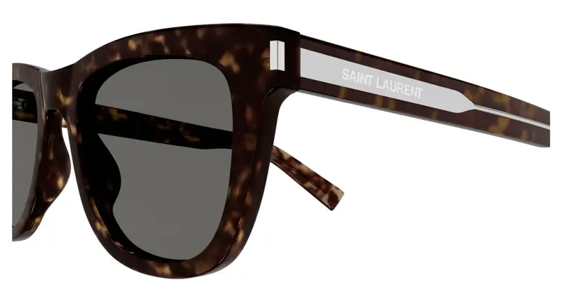 SAINT LAURENT Unisex SL 712 002 Occhiali da sole Acetato Havana Grigio Cat Eye miniatura 2