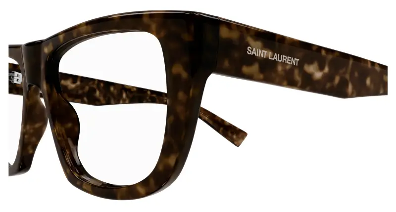 Unisex SL 714 002 Montature da vista Acetato Havana Trasparente Squadrata miniatura 3