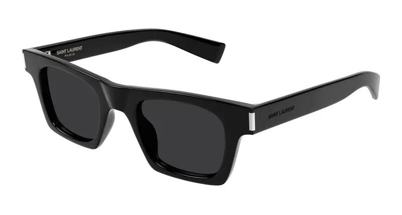 SAINT LAURENT Unisex SL 719 001 Occhiali da sole Acetato Nero Nero Squadrata