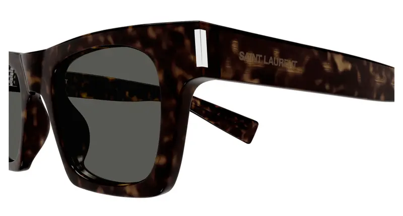 SAINT LAURENT Unisex SL 719 002 Occhiali da sole Acetato Havana Grigio Squadrata miniatura 2