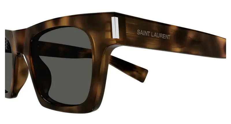 SAINT LAURENT Unisex SL 719 003 Occhiali da sole Acetato Havana Grigio Squadrata miniatura 2
