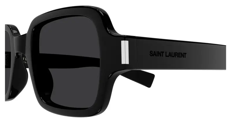 SAINT LAURENT Unisex SL 720 001 Occhiali da sole Acetato Nero Nero Squadrata miniatura 2