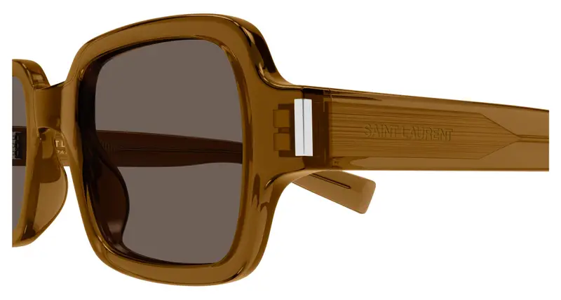 SAINT LAURENT Unisex SL 720 005 Occhiali da sole Acetato Marrone Marrone Squadrata miniatura 2