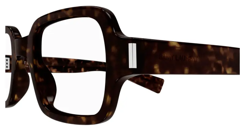 Unisex SL 720 OPT 002 Montature da vista Acetato Havana Trasparente Squadrata miniatura 3