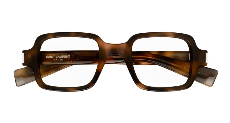 Unisex SL 720 OPT 003 Montature da vista Acetato Havana Trasparente Squadrata miniatura 2