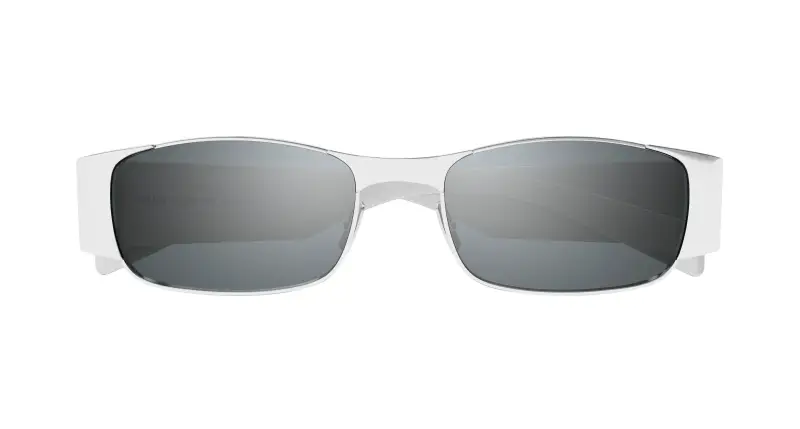 Unisex SL 738 001 Occhiali da sole Metallo Argento Argento Squadrata miniatura 2