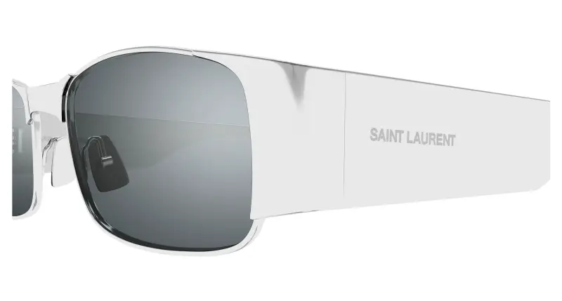 Unisex SL 738 001 Occhiali da sole Metallo Argento Argento Squadrata miniatura 3