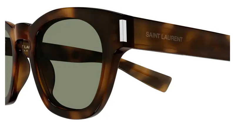 SAINT LAURENT Unisex SL 746 003 Occhiali da sole Acetato Havana Verde Rotonda miniatura 2