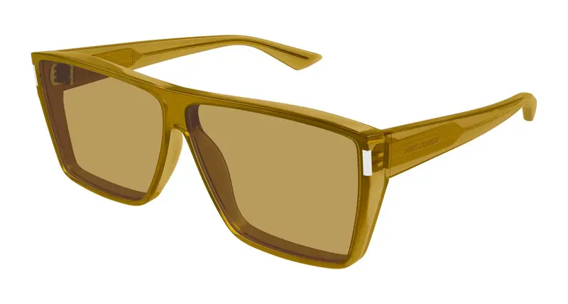 SAINT LAURENT Unisex SL 756 004 Occhiali da sole Bio-iniettato Marrone Marrone Squadrata