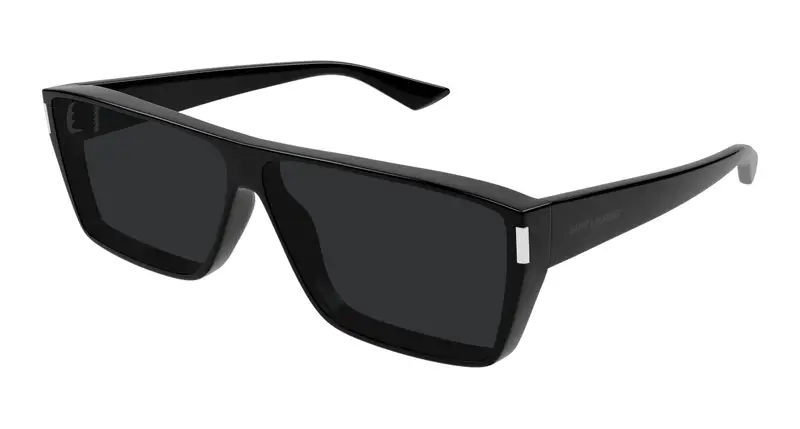 SAINT LAURENT Unisex SL 757 001 Occhiali da sole Bio-iniettato Nero Nero Squadrata