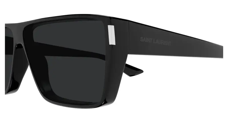 SAINT LAURENT Unisex SL 757 001 Occhiali da sole Bio-iniettato Nero Nero Squadrata miniatura 2