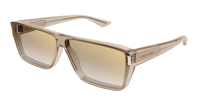 SAINT LAURENT Unisex SL 757 003 Occhiali da sole Bio-iniettato Giallo Marrone Squadrata