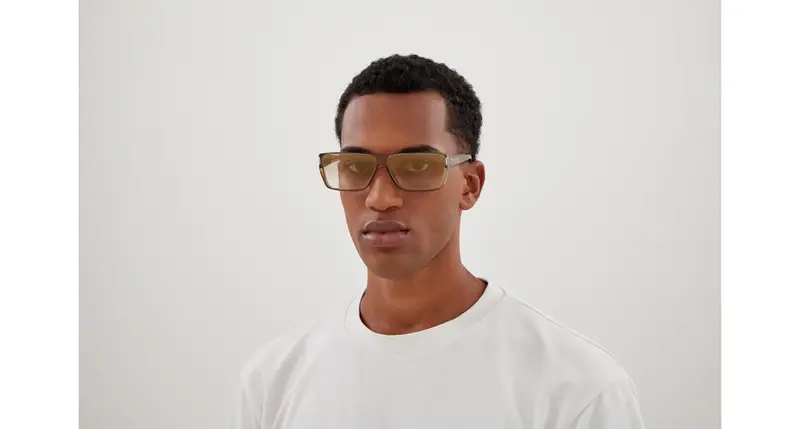 SAINT LAURENT Unisex SL 757 003 Occhiali da sole Bio-iniettato Giallo Marrone Squadrata miniatura 3