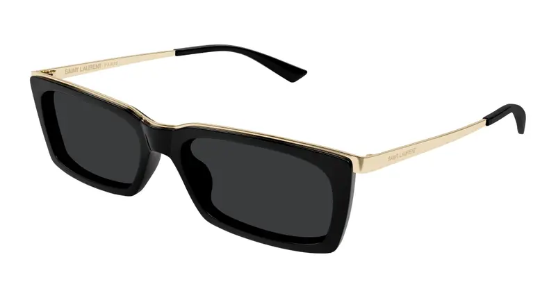 SAINT LAURENT Unisex SL 766 001 Occhiali da sole Acetato Nero Nero Squadrata